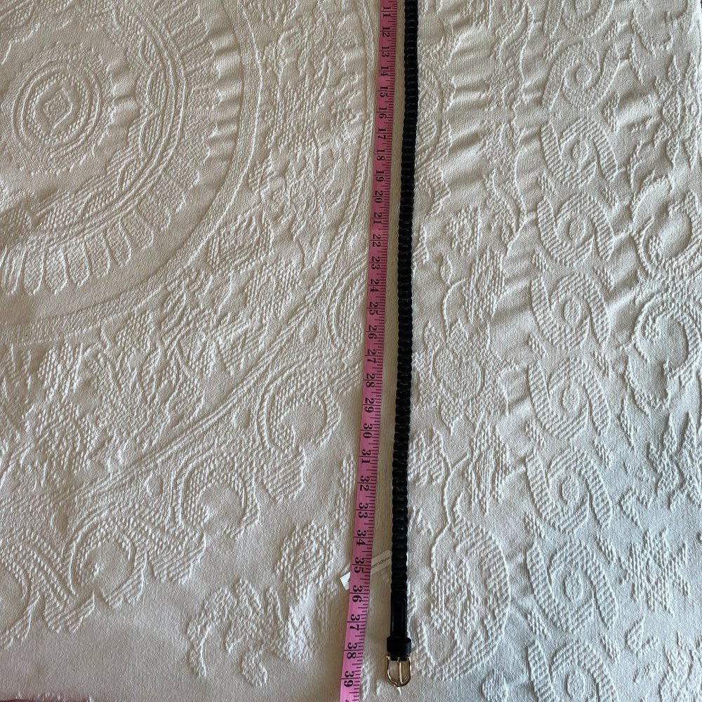 NWT! Ann Taylor black braided belt, XS